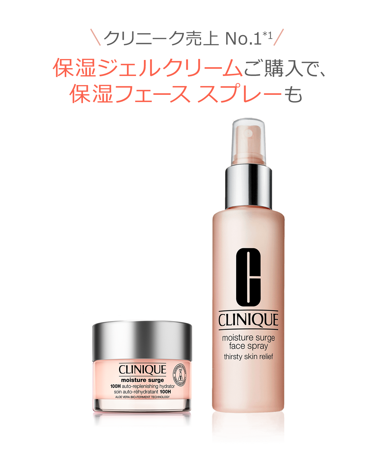 HYDRATION PAIR SET 〈MOISTURE SURGE GEL CREAM 100H〉