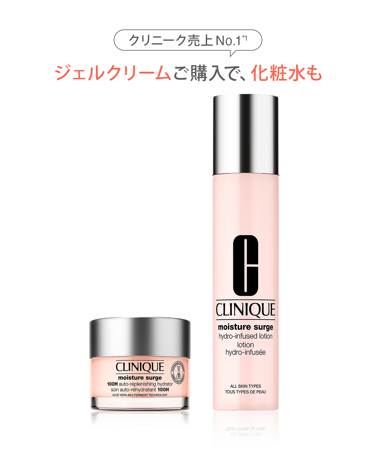 HYDRATION PAIR SET 〈MOISTURE SURGE GEL CREAM 100H〉