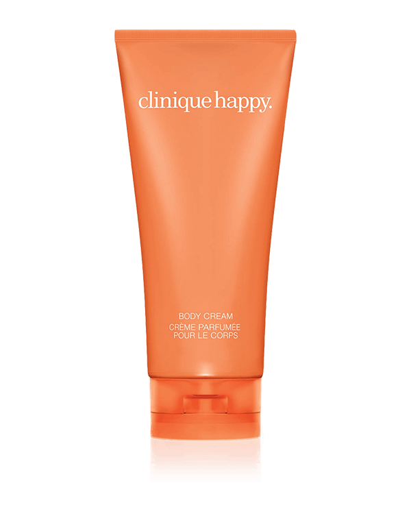 Clinique Happy. Body Cream, ハッピーの香りの贅沢なボディクリーム。