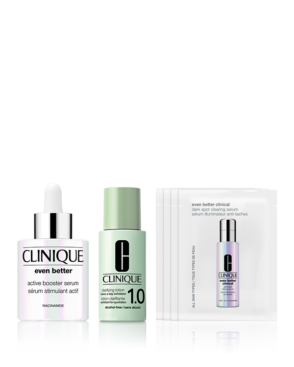 EVEN BETTER ACTIVE BOOSTER SERUM, ＼今ならお得な2種のセットも選べる！／<br>美肌力、起動<sup>＊1</sup>。全方位型、薬用導入美容液。