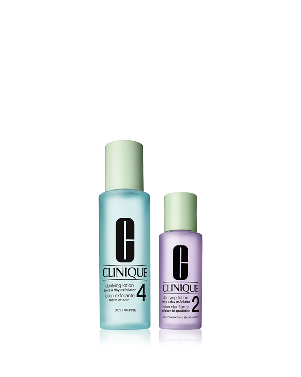 CLARIFYING LOTION SET〈CLARIFYING LOTION 4〉, ＼ふき取り化粧水ご購入で、もう1本ついてくる！／&lt;br&gt;初夏の肌に、心地よいリセット感。&lt;br&gt;〈ふき取り化粧水(4)＋(1.0)or(2)のセット〉