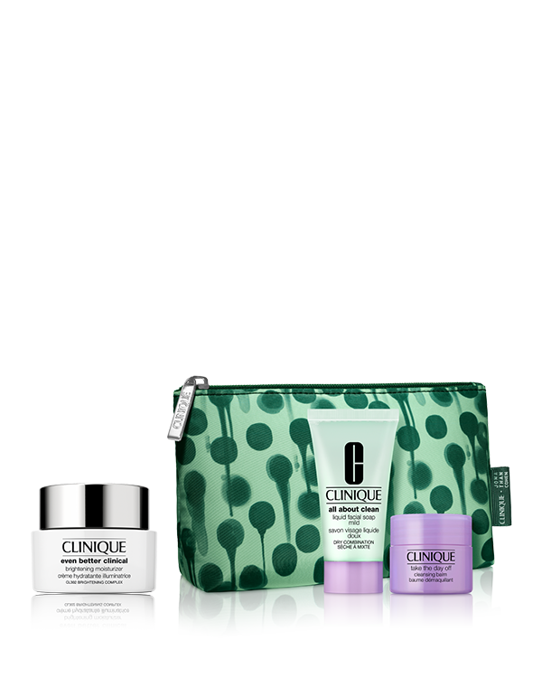 EVEN BETTER SKINCARE SET〈EVEN BETTER CLINICAL BRIGHTENING MOISTURIZER〉_2025.07, 角質層の隅々から溢れる透明感。光を放つ、夏の“白玉美肌”へ。&lt;br&gt;ブライトニングクリームのセット。
