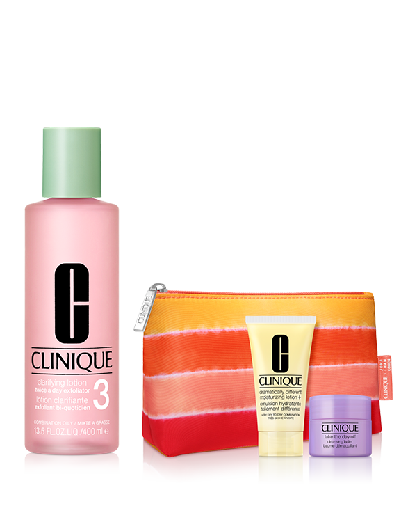 CLARIFYING LOTION SET〈CLARIFYING LOTION 3〉_2025.07, ＼夏の肌に、心地よいリセット感／&lt;br&gt;毛穴の目立たない&lt;sup&gt;＊1&lt;/sup&gt;なめらかな肌へ。選べる「ふき取り化粧水(混合～オイリー肌用)」セット。