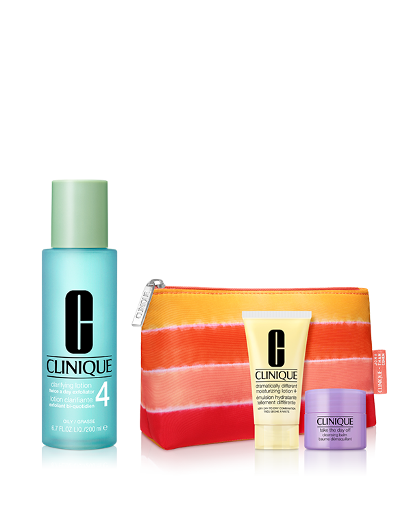 CLARIFYING LOTION SET〈CLARIFYING LOTION 4〉_2025.07, ＼夏の肌に、心地よいリセット感／&lt;br&gt;毛穴の目立たない&lt;sup&gt;＊1&lt;/sup&gt;なめらかな肌へ。選べる「ふき取り化粧水(オイリー肌用)」セット。