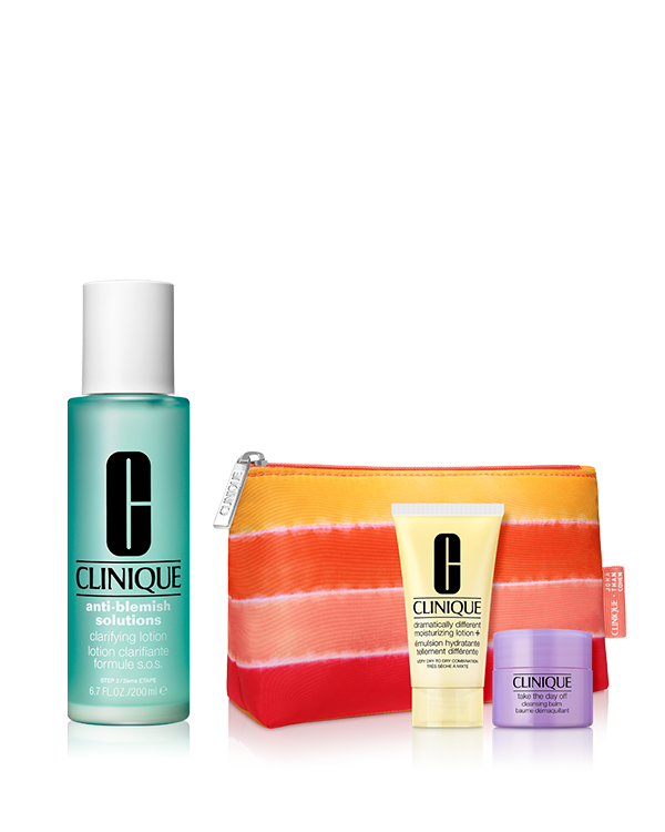 CLARIFYING LOTION SET〈ANTI BLEMISH SOLUTIONS〉_2025.07, ＼夏の肌に、心地よいリセット感／&lt;br&gt;毛穴の目立たない&lt;sup&gt;＊1&lt;/sup&gt;なめらかな肌へ。選べる「ふき取り化粧水(アクネ)」セット。