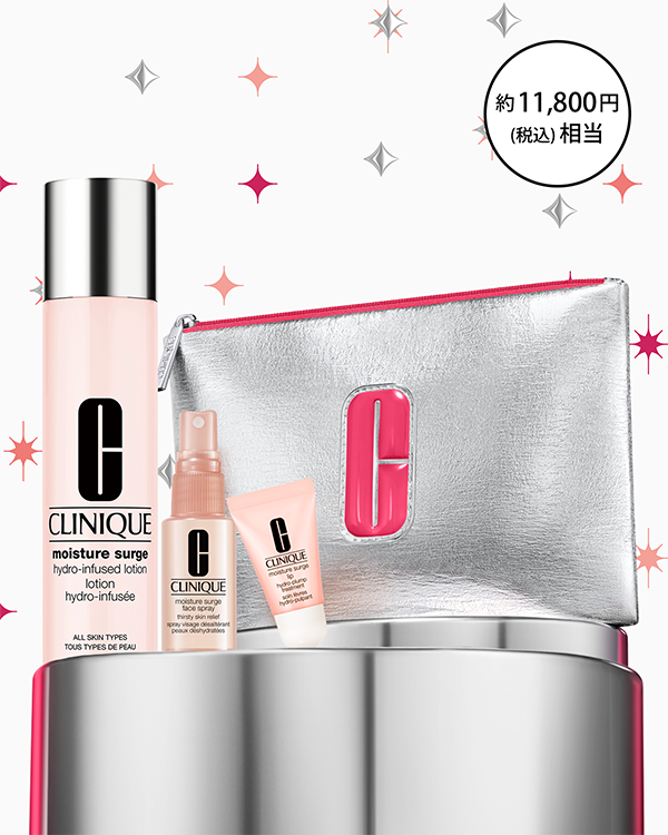 MOISTURE SURGE SET〈MOISTURE SURGE HYDRO-INFUSED LOTION〉_2025.10, ＼選べる保湿ケアセット／&lt;br&gt;（保湿化粧水）潤い満ちるピンクの贈り物。冬もみずみずしい“保水美肌”へ。