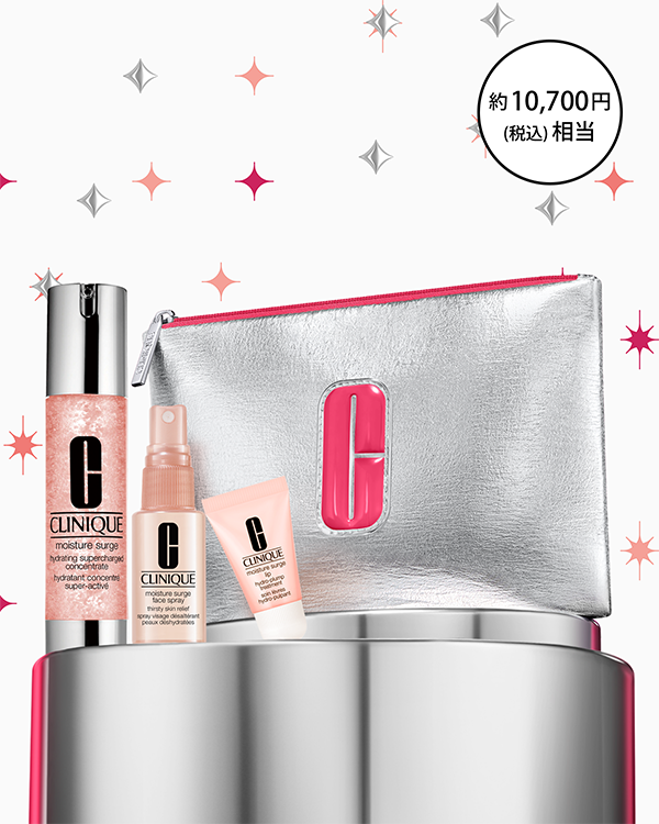 MOISTURE SURGE SET〈MOISTURE SURGE HYDRATING CONCENTRATE〉_2025.10, ＼選べる保湿ケアセット／&lt;br&gt;（ウォータージェル美容液）潤い満ちるピンクの贈り物。冬もみずみずしい“保水美肌”へ。