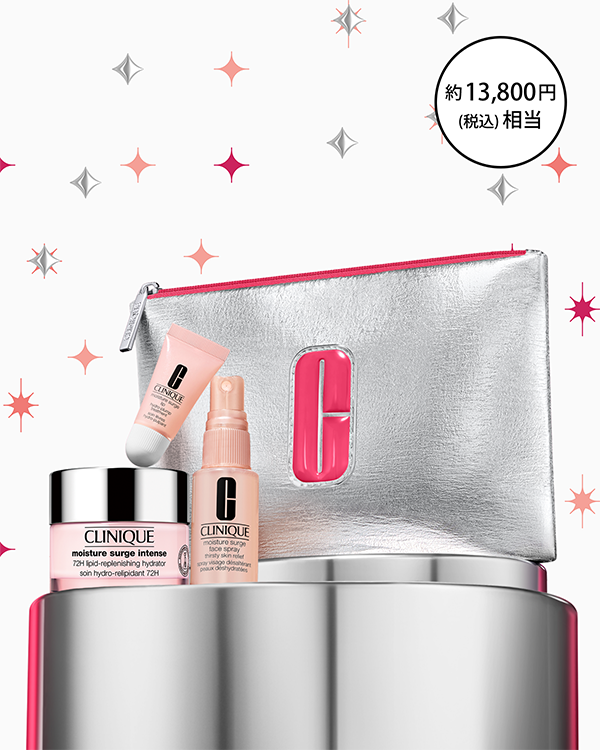 MOISTURE SURGE SET〈MOISTURE SURGE INTENSE 72H HYDRATOR〉_2025.10, ＼選べる保湿ケアセット／&lt;br&gt;（保湿クリーム）潤い満ちるピンクの贈り物。冬もみずみずしい“保水美肌”へ。