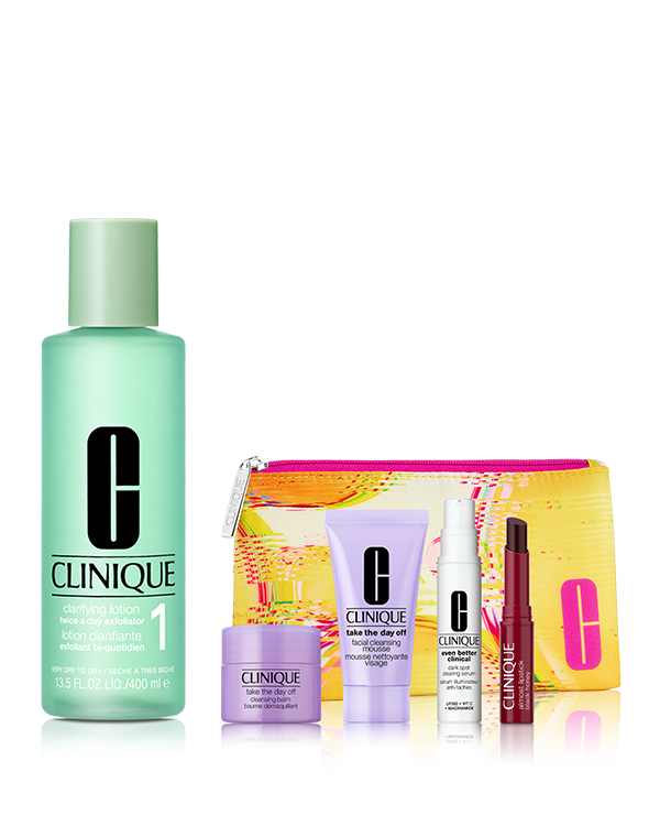 11DAYS_11ITEMS_SKIN_CARE_SET〈CLARIFYING LOTION 1〉, ＼11日間限定・11種類から選べる！／&lt;br&gt;皮膚科学発想のロングセラー「ふき取り化粧水 1(ドライ肌用)」セット。