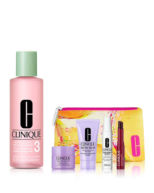 11DAYS_11ITEMS_SKIN_CARE_SET〈CLARIFYING LOTION 3〉, ＼11日間限定・11種類から選べる！／&lt;br&gt;皮膚科学発想のロングセラー「ふき取り化粧水 3(混合～オイリー肌用)」セット。