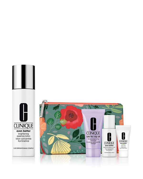 EVEN BETTER SKINCARE SET〈EVEN BETTER BRIGHTENING ESSENCE LOTION〉_2026.02, ＼新・薬用導入美容液 発売記念！／<br>春の美肌力、起動<sup>*1</sup>。ブライトニング化粧水のセット。