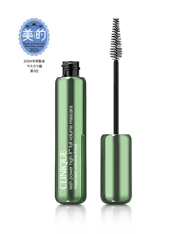 LASH POWER HIGH-FI FULL VOLUME MASCARA, 百貨店売上No.1&lt;sup&gt;＊1&lt;/sup&gt;マスカラのクリニークから、皮膚科学発想で敏感な目もとやまつ毛にも優しい、３つの美容オイル配合のボリューム マスカラ。