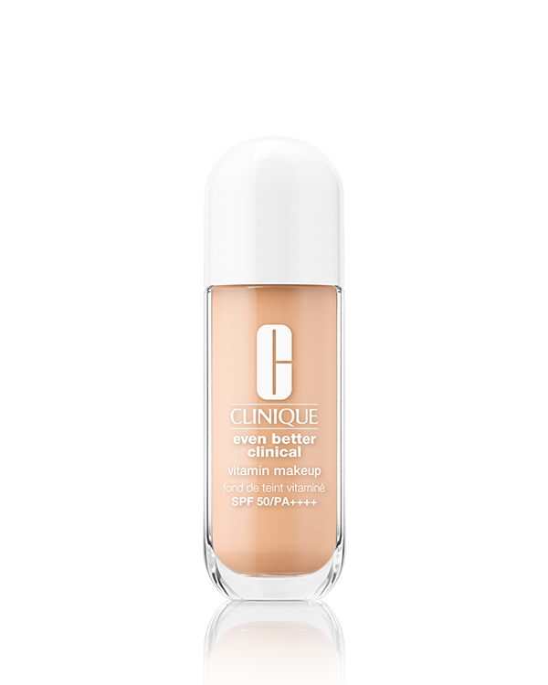 EVEN BETTER CLINICAL VITAMIN MAKEUP SPF50, 7種のビタミン&lt;sup&gt;＊1&lt;/sup&gt;配合。&lt;br&gt;攻めと守りでツヤと透明感を育てる、肌管理ファンデーション。