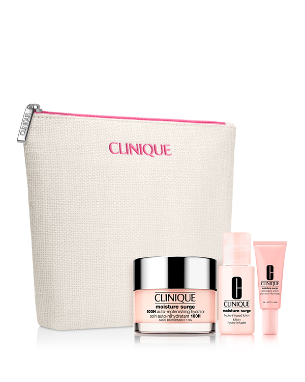 MOISTURE SURGE 100H 50 LOTION & SERUM SET 26, \肌の乾燥や水分不足が気になる方に/<br>アロエ発酵コンプレックス<sup>*2</sup>配合でみずみずしい“保水美肌”に。