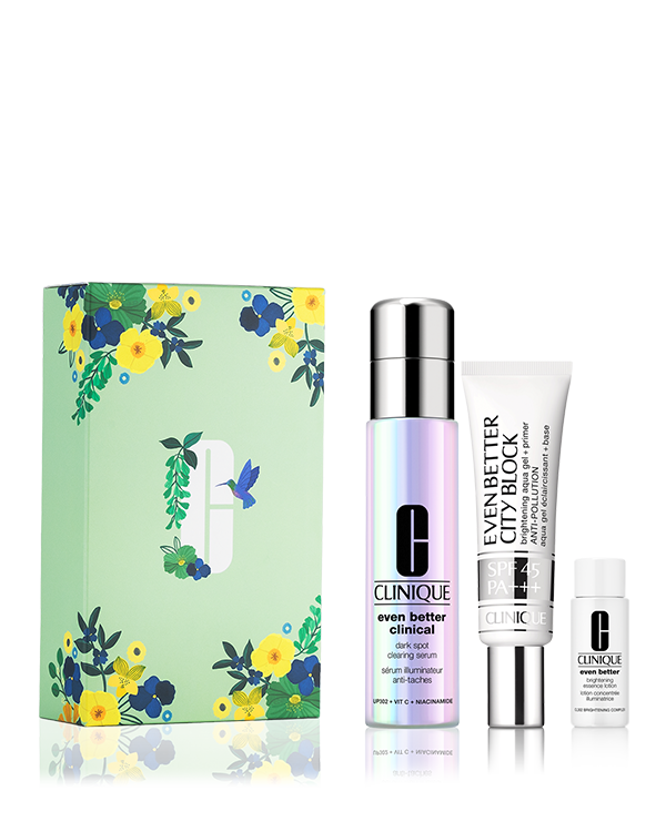 EVEN BETTER SERUM 30 SET 26, \肌に明るさと透明感がほしい方に/<br>攻めと守りのブライトニング美容液と多機能UVクリームで、透明感のある“白玉美肌”に。