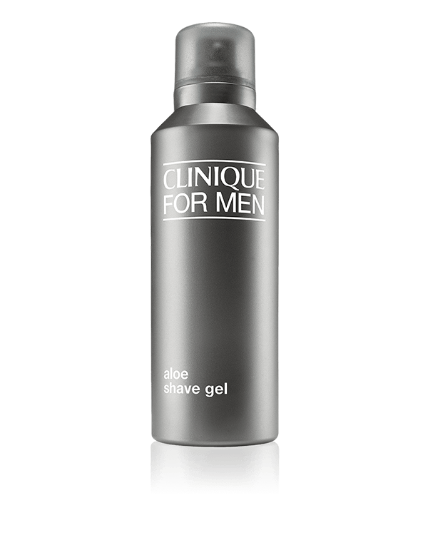 Clinique for Men Aloe Shave Gel, スムーズな深剃りをサポートする、オイルフリー感触のシェービング ジェル。