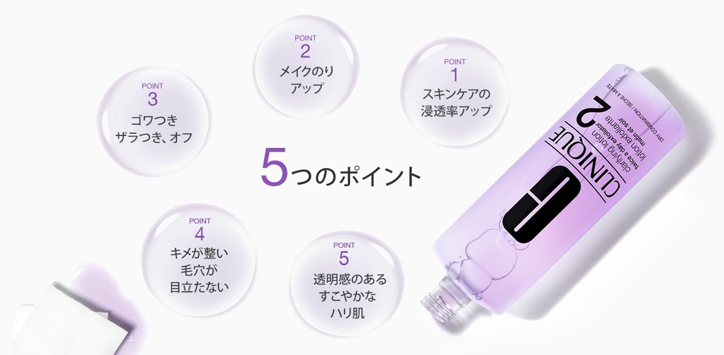 クラリファイング ローション 5つのポイント