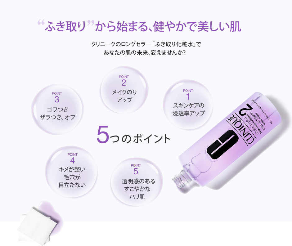 クラリファイング ローション 5つのポイント