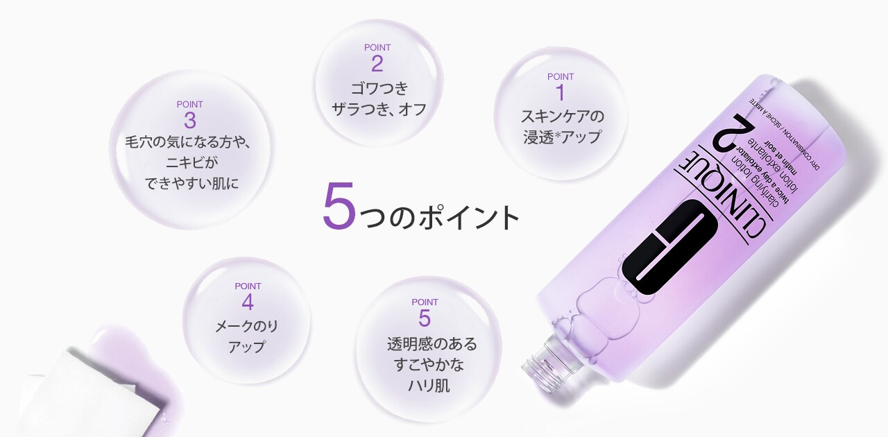 クラリファイング ローション 5つのポイント