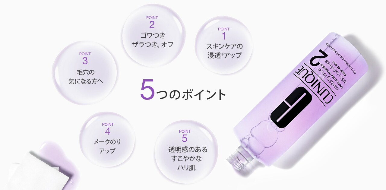 クラリファイング ローション 5つのポイント
