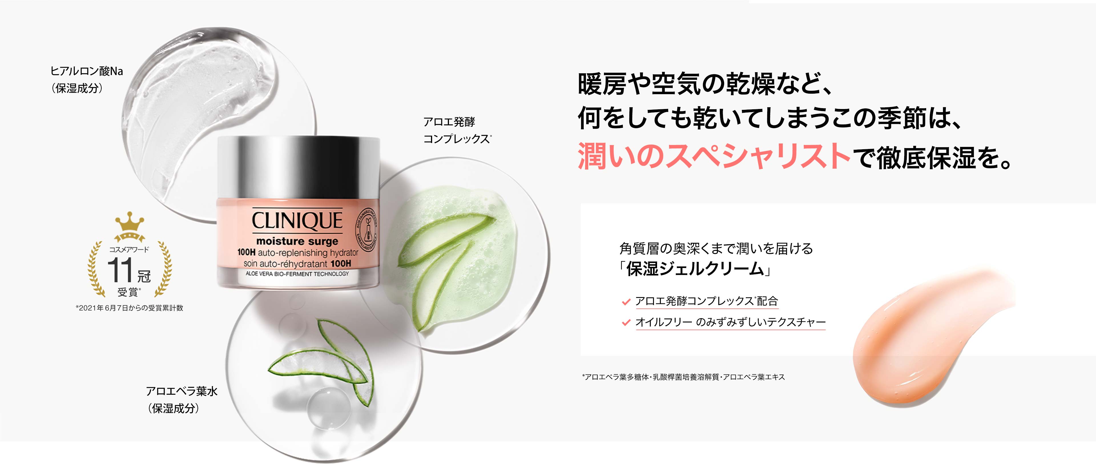 目指すのは、肌密度*1、なめらかさ、弾むハリ。*1 潤ってふっくらキメの整った肌のこと
